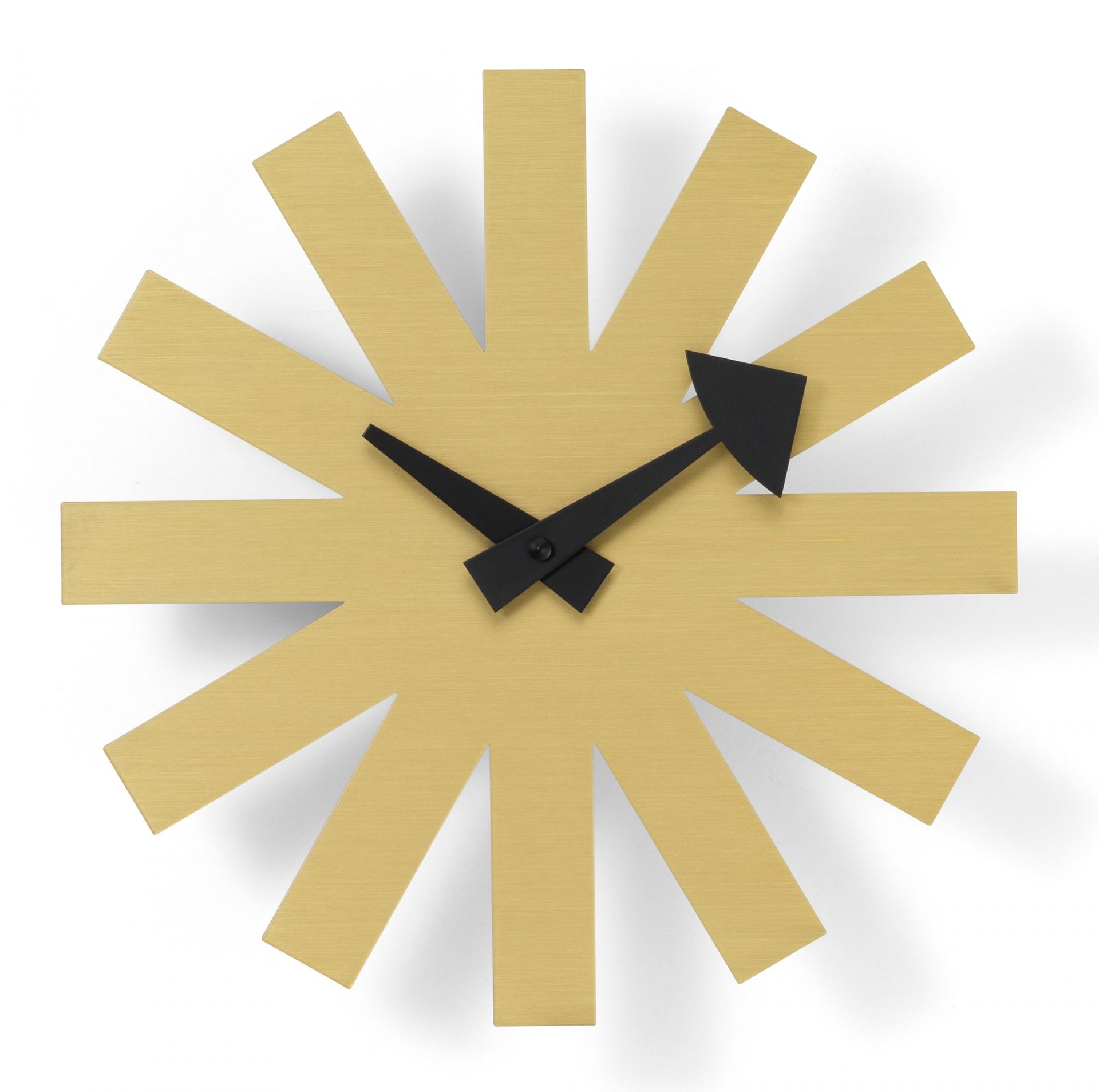 Asterisk Brass Wall Clock Vitra